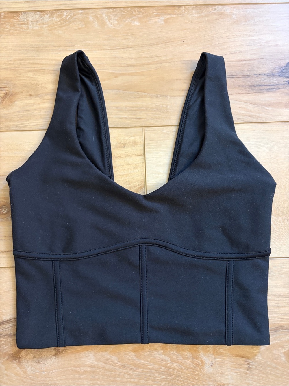 YPB Black Cropped Tank Top Bralette